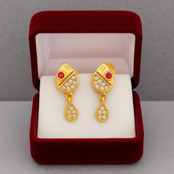 Gold-Tone_Gemstone_Drop_Earrings_for_Women