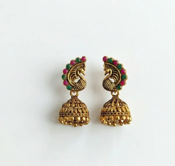 Gold_Tone_Peacock_Jhumka_Earrings_for_Women