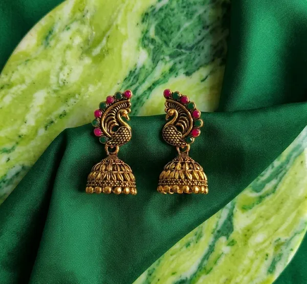 Gold_Tone_Peacock_Jhumka_Earrings_for_Women