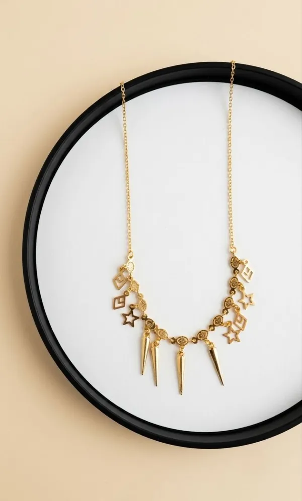 Gold_Tone_Charm_Necklace_for_Women