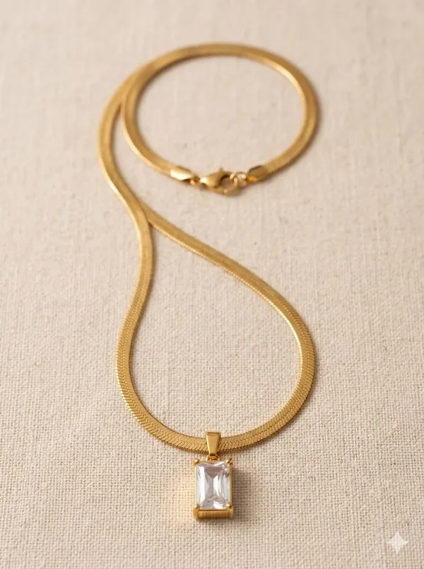 Gold_Stainless_Steel_Geometric_Pendant_Necklace_For_Women