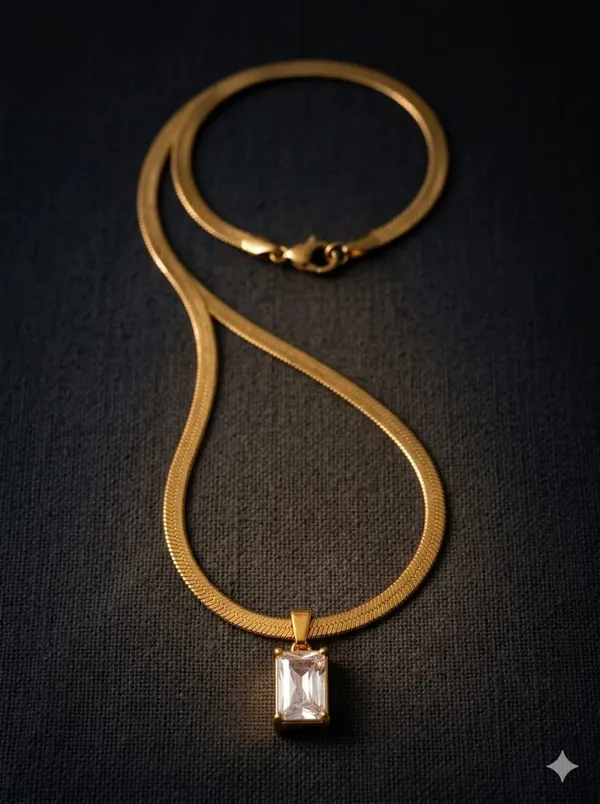 Gold_Stainless_Steel_Geometric_Pendant_Necklace_For_Women