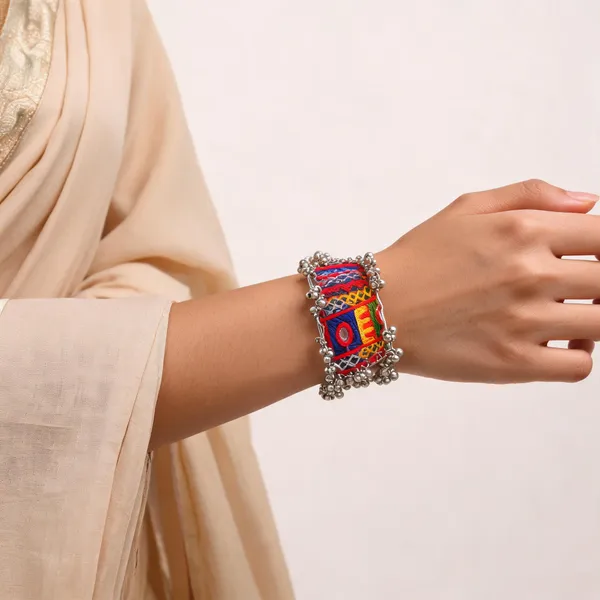 Multicolor_Embroidered_Bell_Bangle_For_Women