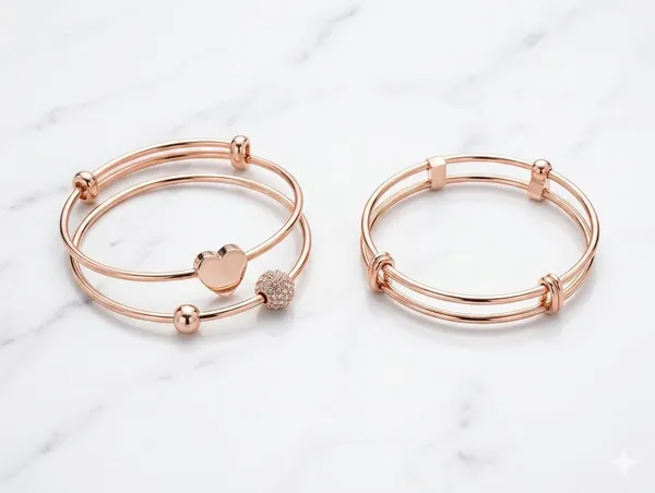 Silver_Stainless_Steel_Geometric_Bangle_Set_For_Women