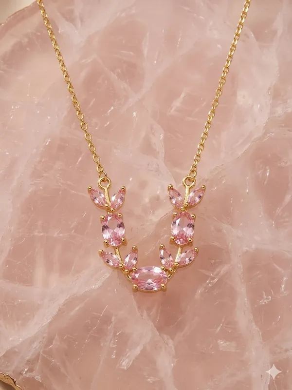 Gold_Tone_Stainless_Steel_Pendant_Necklace_For_Women