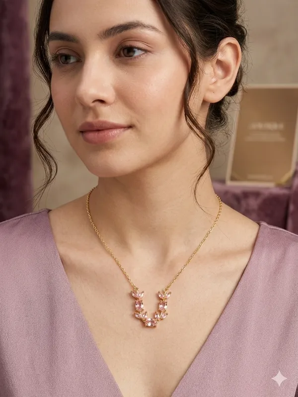 Gold_Tone_Stainless_Steel_Pendant_Necklace_For_Women