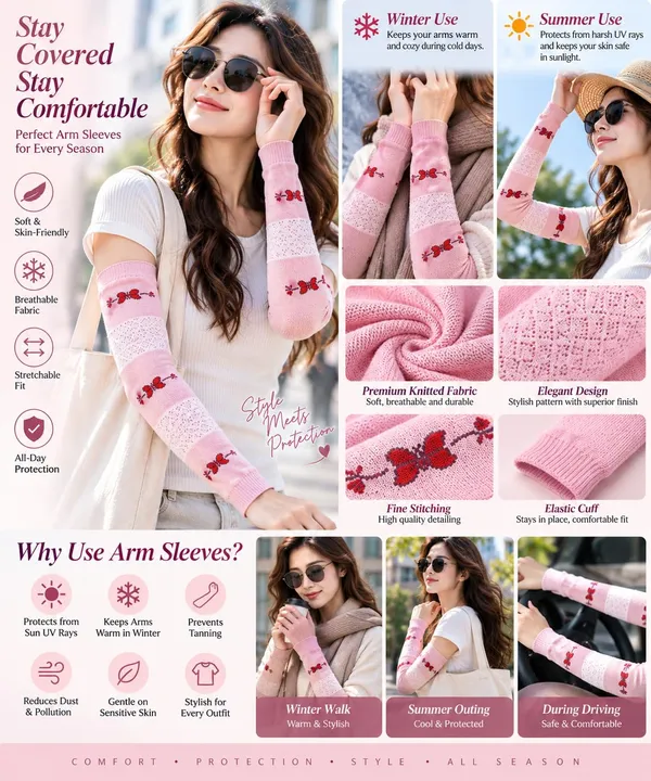 Womens_Knitted_Arm_Warmers