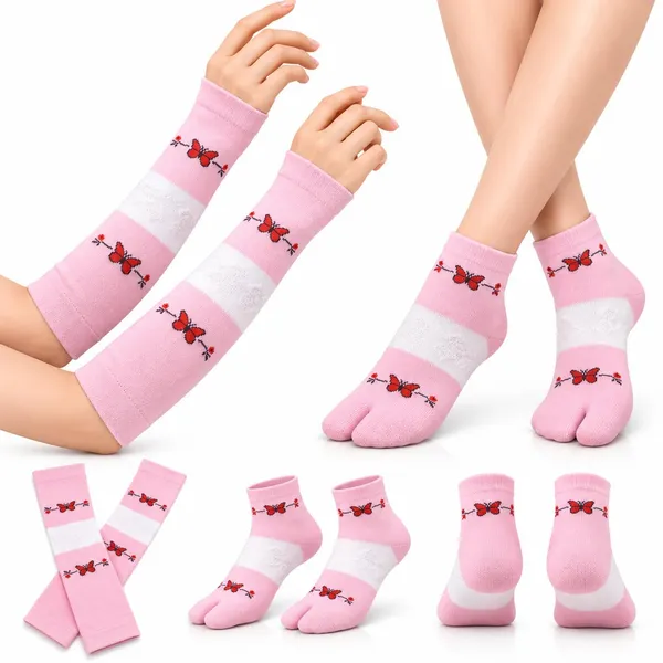 Womens_Split_Toe_Socks_With_Arm_Warmers_Set