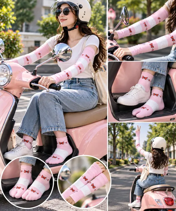 Womens_Split_Toe_Socks_With_Arm_Warmers_Set