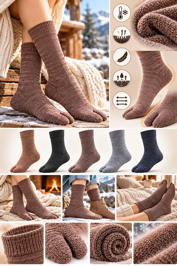 Womens_Woolen_Thermal_Thumb_Socks
