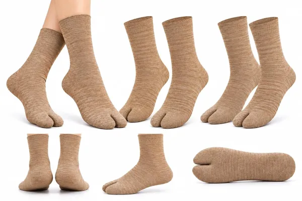 Women's_Beige_Woollen_Crew_Thumb_Toe_Socks_Combo_5
