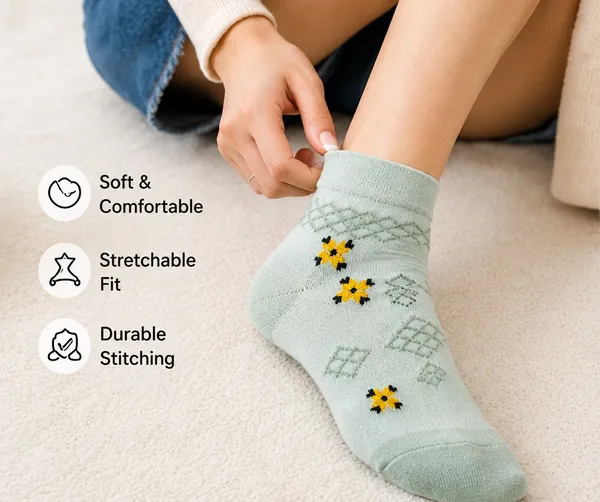 Orrivo_Women_Floral_Print,_Embriodered_Ankle_Length_(Pack_Of_5)