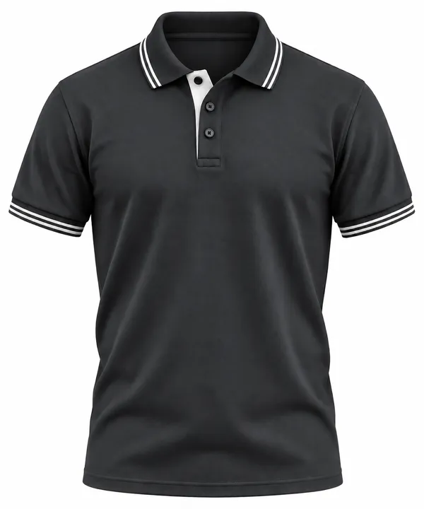 Charcoal_Grey_Plains_Polo_T_Shirt