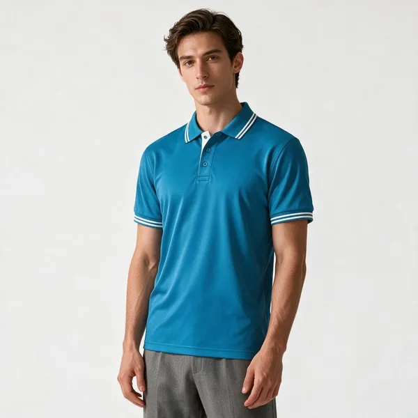 Teal_Blue_Plains_Polo_T_Shirt