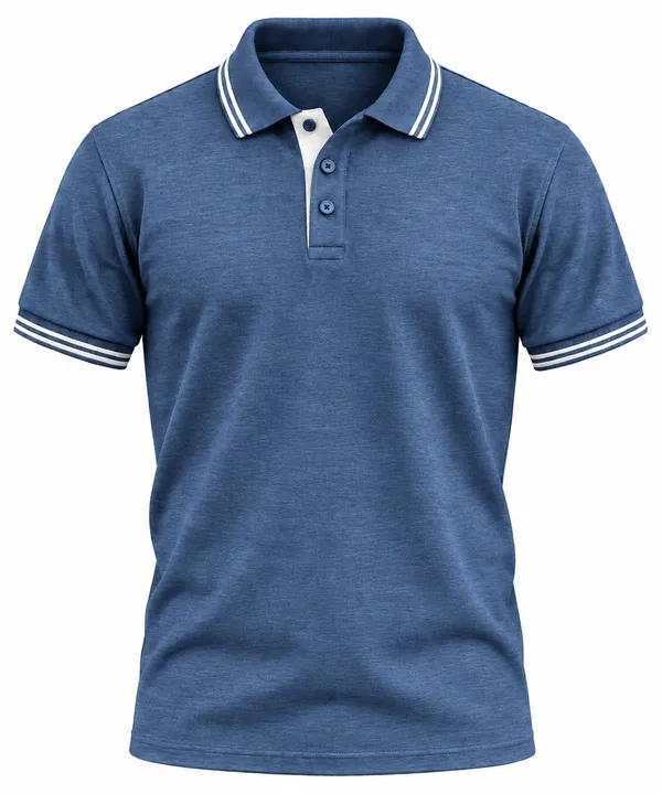 Navy_Blue_Melange_Plains_Polo_T_Shirt