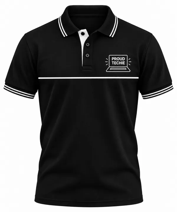 Black_Proud_Techie_Polo_T_Shirt