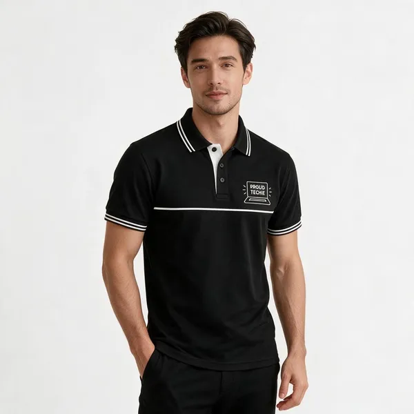 Black_Proud_Techie_Polo_T_Shirt