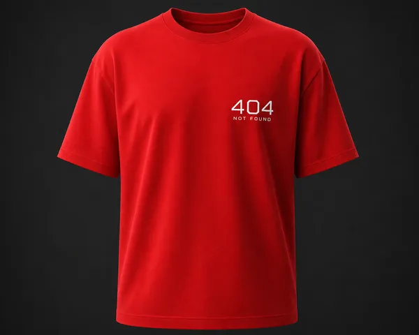 Red_404_Not_Found_Crew_Neck_T_Shirt