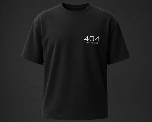 Black_404_Not_Found_Crew_Neck_T_Shirt