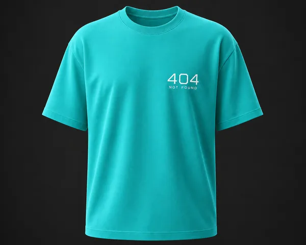 Aqua_404_Not_Found_Crew_Neck_T_Shirt