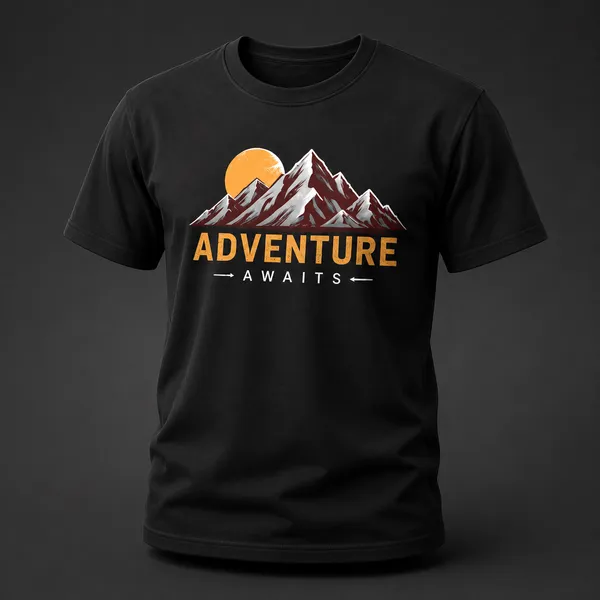 Black_Adventure_Awaits_Crew_Neck_T_Shirt