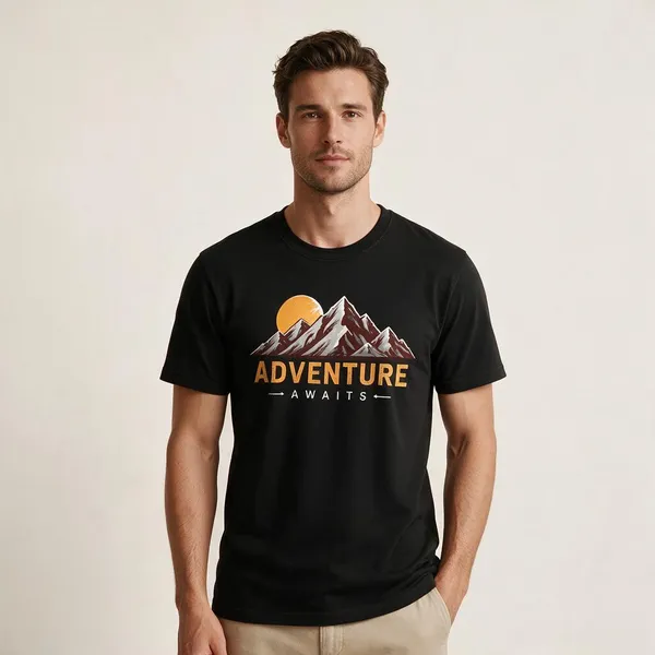 Black_Adventure_Awaits_Crew_Neck_T_Shirt