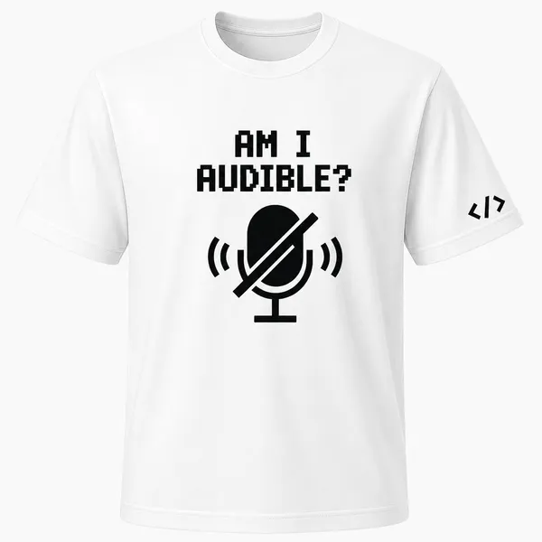 White_Am_I_Audible_Crew_Neck_T_Shirt