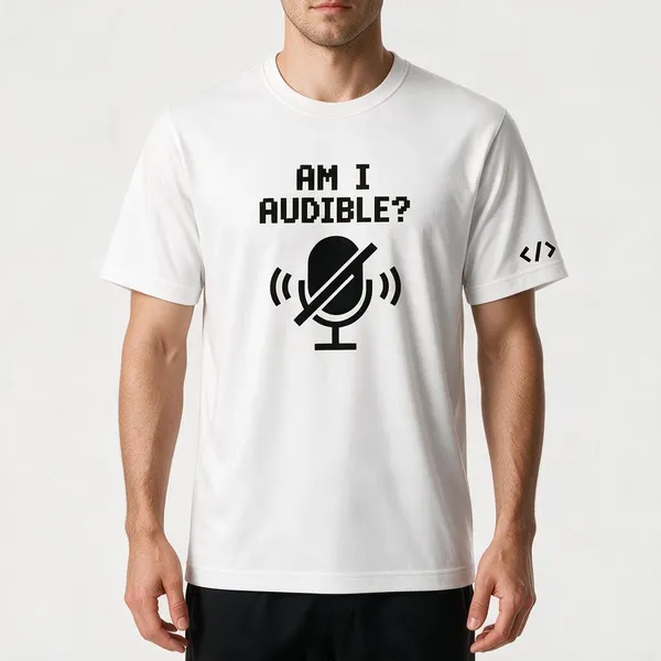 White_Am_I_Audible_Crew_Neck_T_Shirt