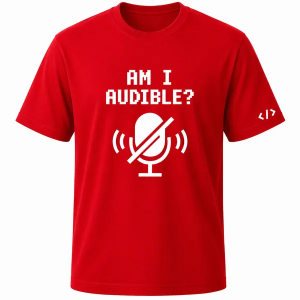 Red_Am_I_Audible_Crew_Neck_T_Shirt