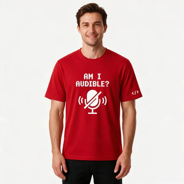 Red_Am_I_Audible_Crew_Neck_T_Shirt