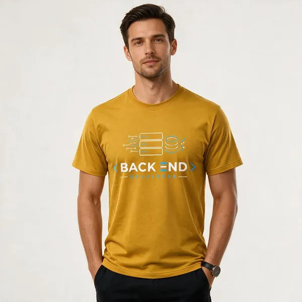 Yellow_Backend_Crew_Neck_T_Shirt
