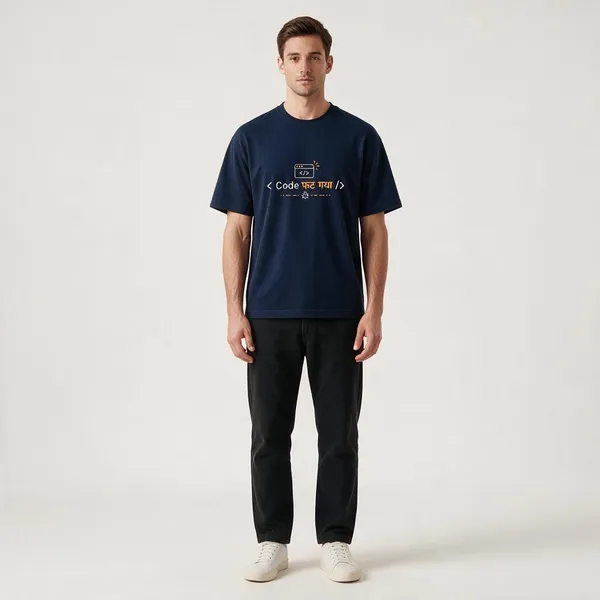 Navy_Blue_Code_Phat_Gaya_Crew_Neck_T_Shirt