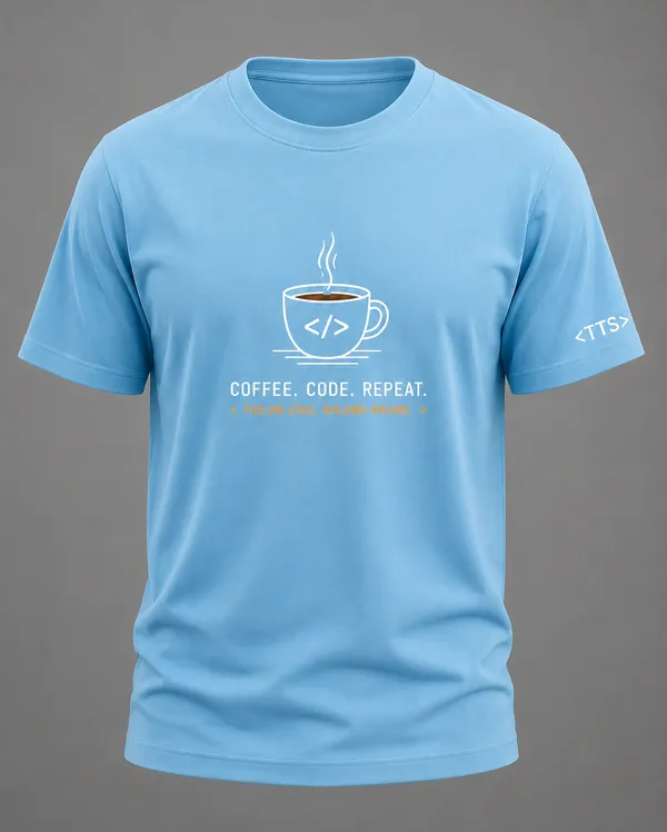 Sky_Blue_Coffee_Code_Repeat_Crew_Neck_T_Shirt