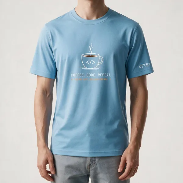 Sky_Blue_Coffee_Code_Repeat_Crew_Neck_T_Shirt