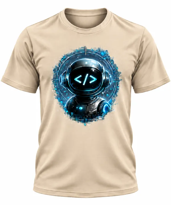 Beige_Copilot_Crew_Neck_T_Shirt