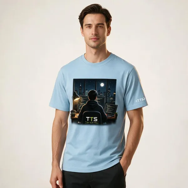 Sky_Blue_Dev_Working_In_The_Night_Crew_Neck_T_Shirt