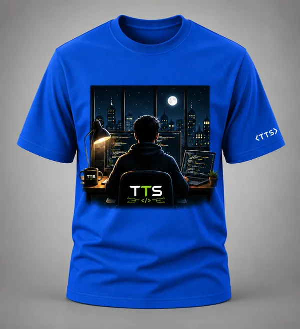 Royal_Blue_Dev_Working_In_The_Night_Crew_Neck_T_Shirt
