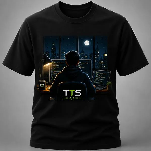Black_Dev_Working_In_The_Night_Crew_Neck_T_Shirt