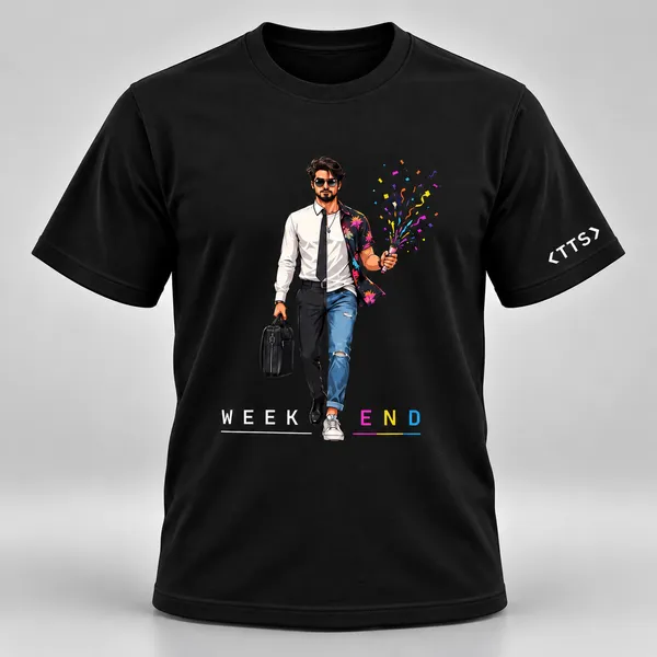 Black_Dual_Life_Man_Crew_Neck_T_Shirt