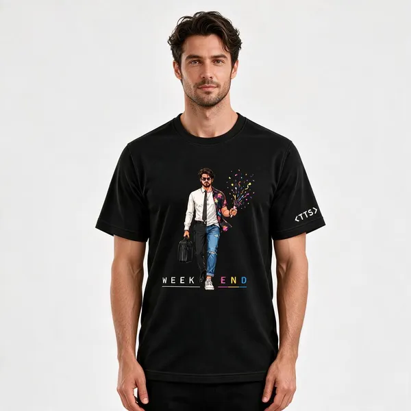 Black_Dual_Life_Man_Crew_Neck_T_Shirt