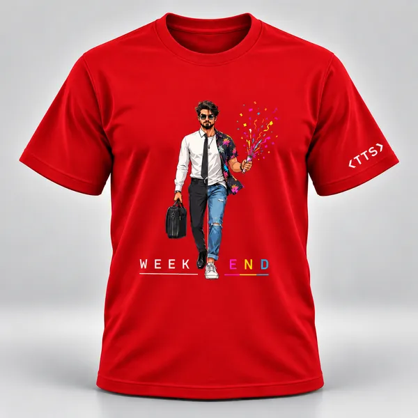 Red_Dual_Life_Man_Crew_Neck_T_Shirt