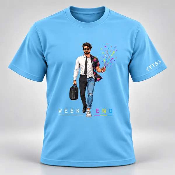 Sky_Blue_Dual_Life_Man_Crew_Neck_T_Shirt