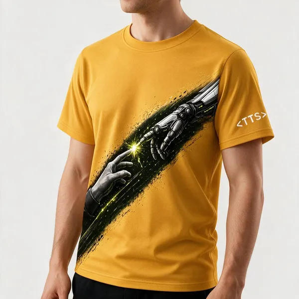 Yellow_Electrified_Crew_Neck_T_Shirt