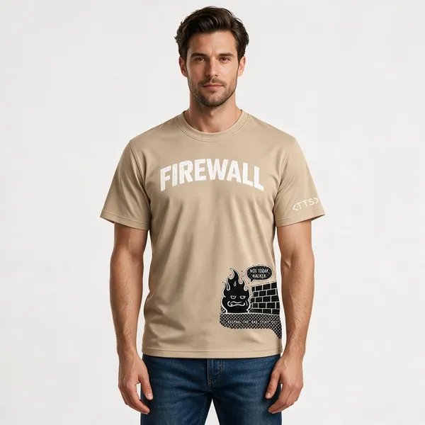 Beige_Firewall_Crew_Neck_T_Shirt