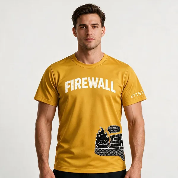 Yellow_Firewall_Crew_Neck_T_Shirt