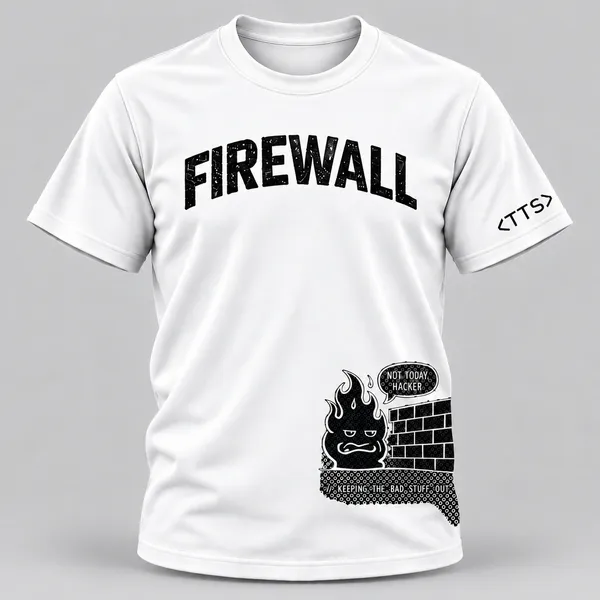 White_Firewall_Crew_Neck_T_Shirt