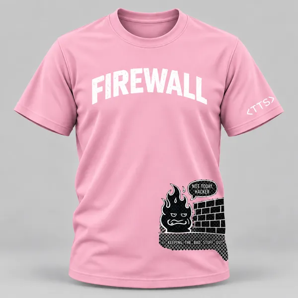 Pink_Firewall_Crew_Neck_T_Shirt