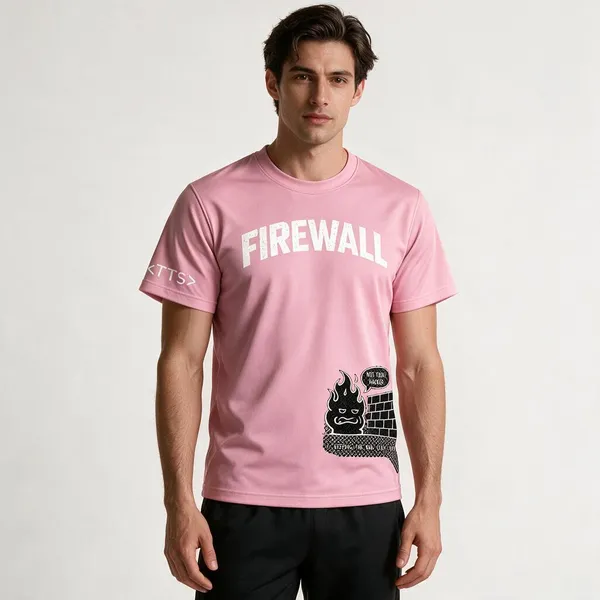 Pink_Firewall_Crew_Neck_T_Shirt