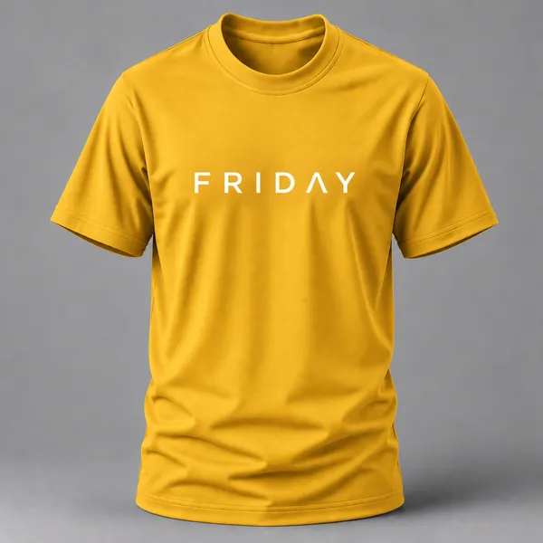 Yellow_Friday_Typography_Crew_Neck_T_Shirt