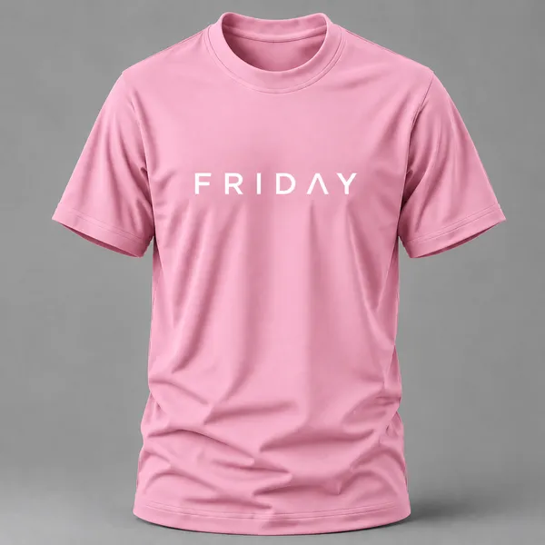 Pink_Friday_Typography_Crew_Neck_T_Shirt